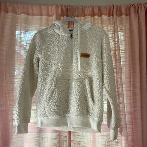 Simply southern Sherpa 3/4 zip pullover hoodie